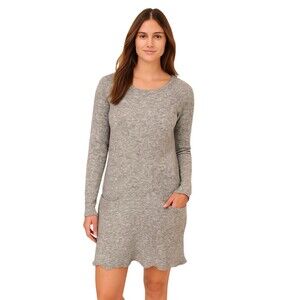 Eileen Fisher Wool Blend Sweater Tunic Mini Dress